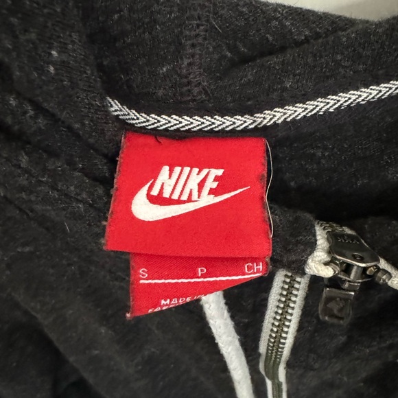 Nike zip up grey hoodie size small - Picture 2 of 3